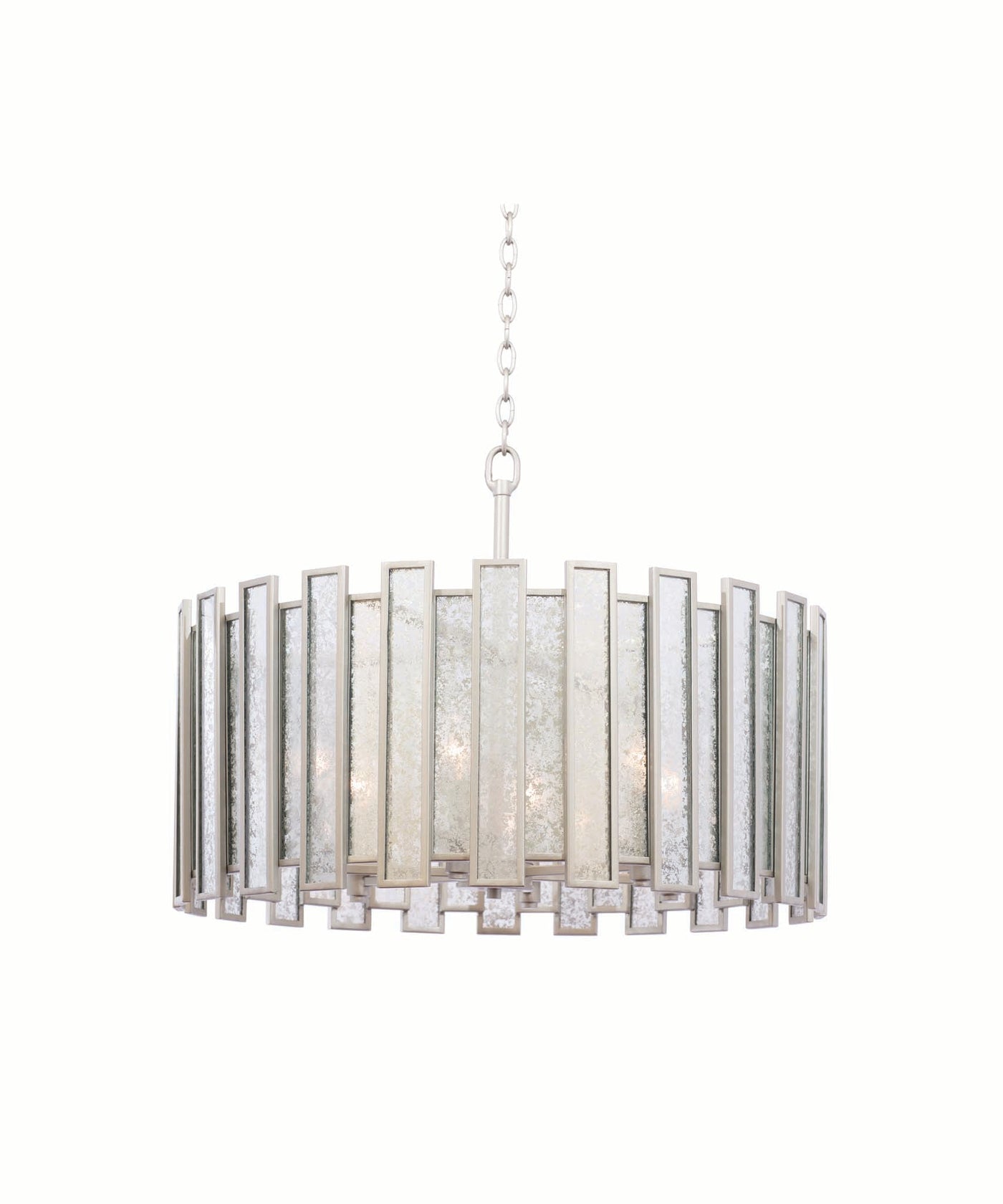 ##Antique Hardware## Palisade 27 Inch Convertible Pendant - Semi Flush Mount