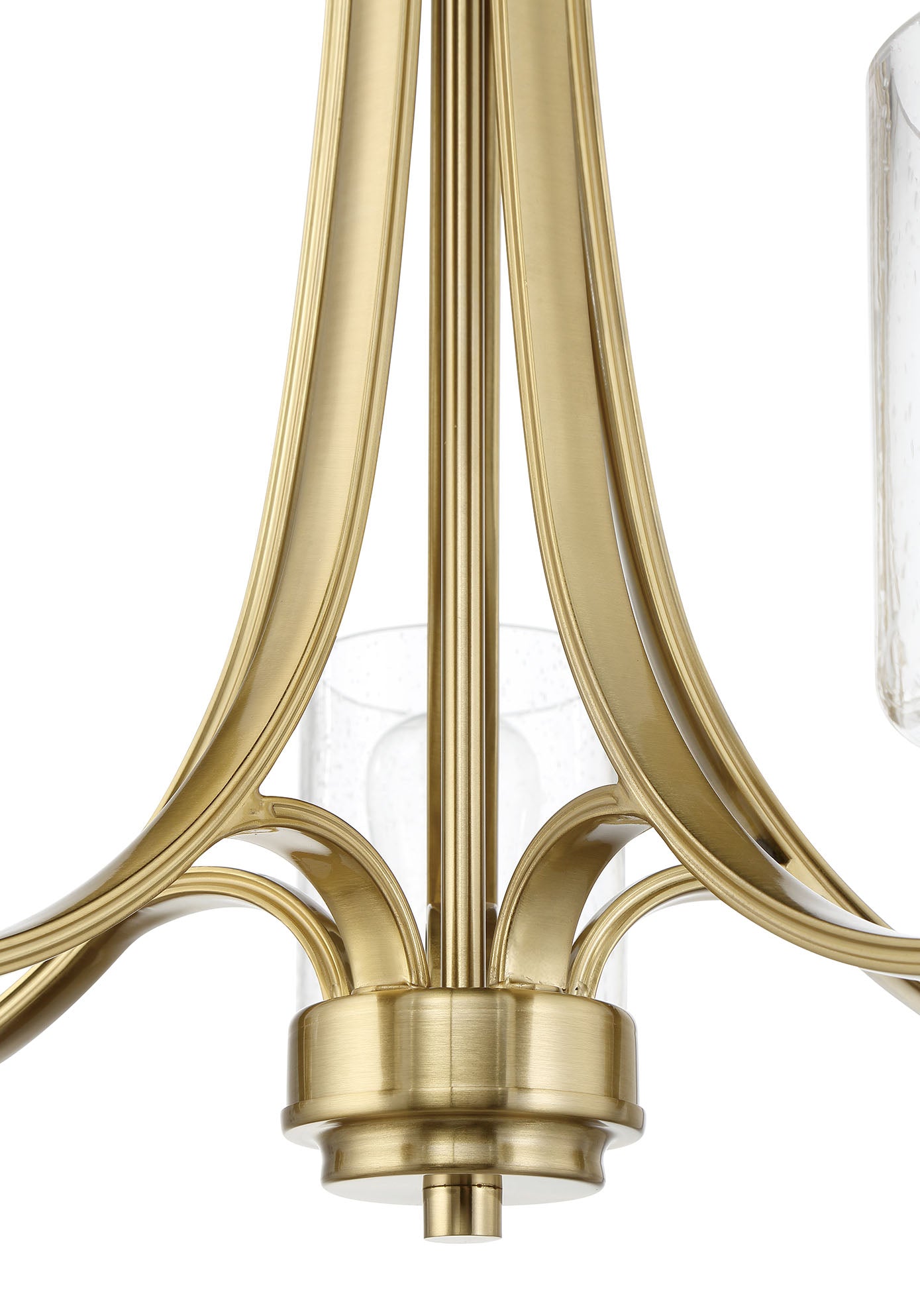 ##Antique Hardware## Bolden 5 Light Chandelier in Satin Brass