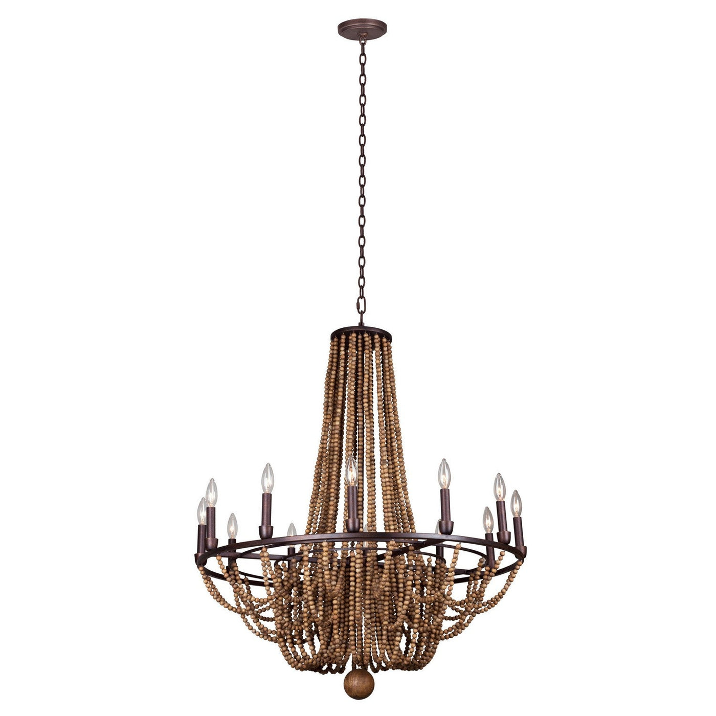 ##Antique Hardware## Beechwood 12 Light Chandelier