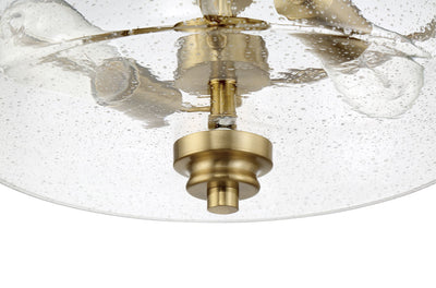 ##Antique Hardware## Bolden 2 Light Convertible Semiflush in Satin Brass