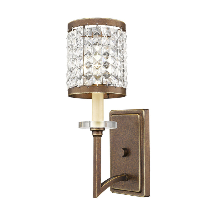 ##Antique Hardware## 1 Light Palaciall Bronze Wall Sconce