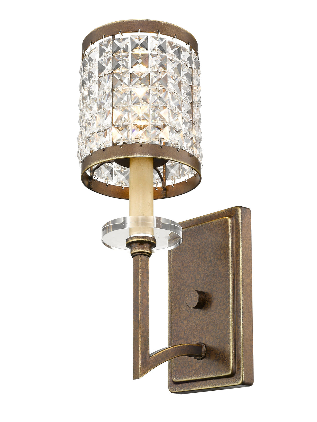 ##Antique Hardware## 1 Light Palaciall Bronze Wall Sconce