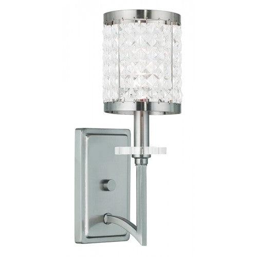 ##Antique Hardware## 1 Light Brushed Nickel Wall Sconce