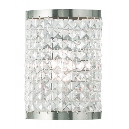 ##Antique Hardware## 1 Light Brushed Nickel Wall Sconce
