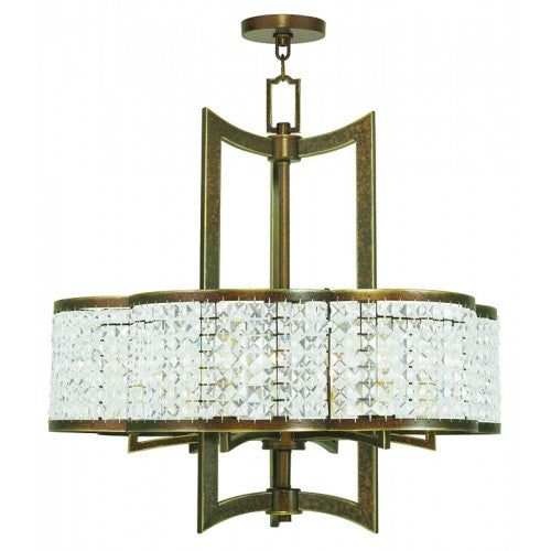 ##Antique Hardware## 6 Light Palaciall Bronze Chandelier