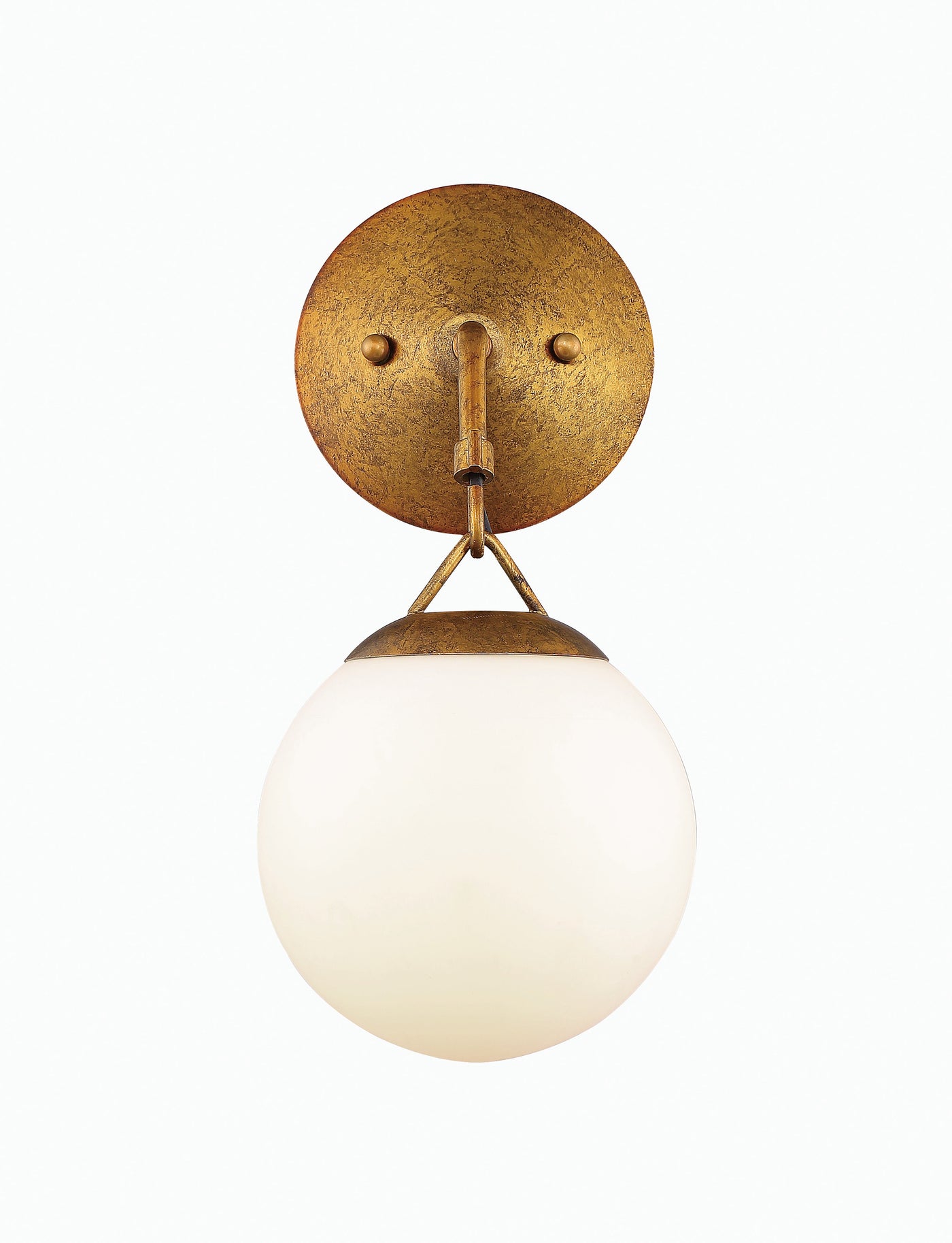 ##Antique Hardware## Orion 1 Light Wall Sconce in Patina Aged Brass