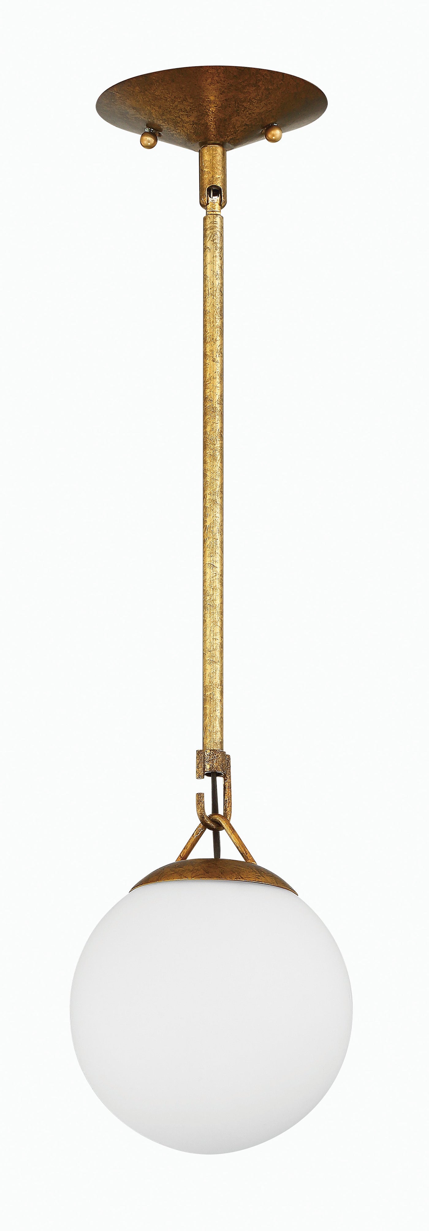 ##Antique Hardware## Orion 1 Light Mini Pendant in Patina Aged Brass