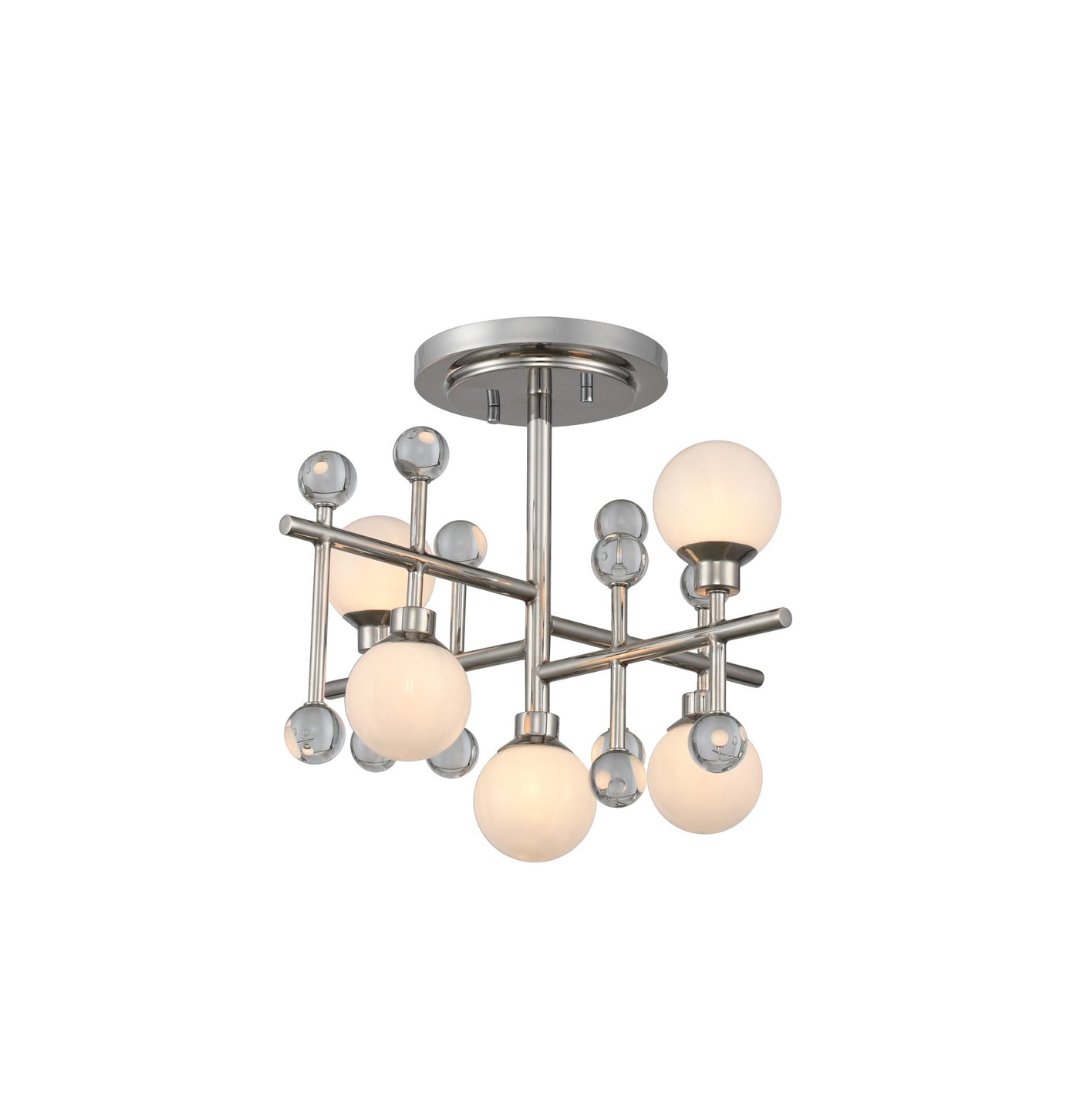 ##Antique Hardware## Mercer 5 Light Semi Flush