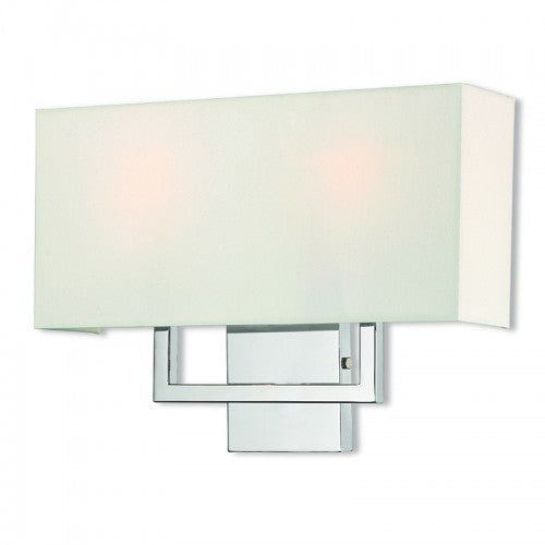 ##Antique Hardware## 2 Light Polished Chrome ADA Wall Sconce