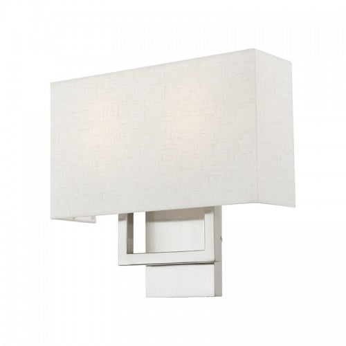 ##Antique Hardware## 2 Light Brushed Nickel ADA Sconce