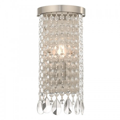 ##Antique Hardware## 1 Light Brushed Nickel ADA Wall Sconce