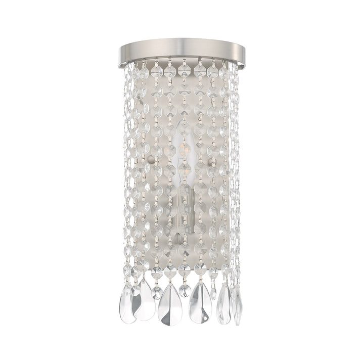 ##Antique Hardware## 1 Light Brushed Nickel ADA Wall Sconce