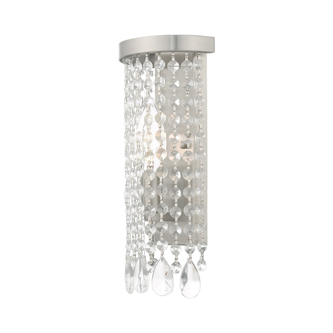 ##Antique Hardware## 1 Light Brushed Nickel ADA Wall Sconce