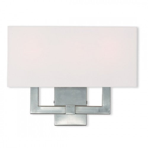 ##Antique Hardware## 3 Light Brushed Nickel Wall Sconce