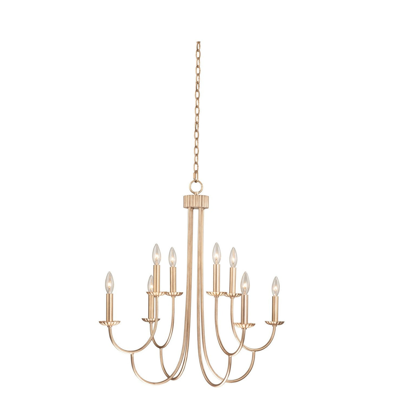 ##Antique Hardware## Kiera (4 + 4) Light 2 Tier Chandelier