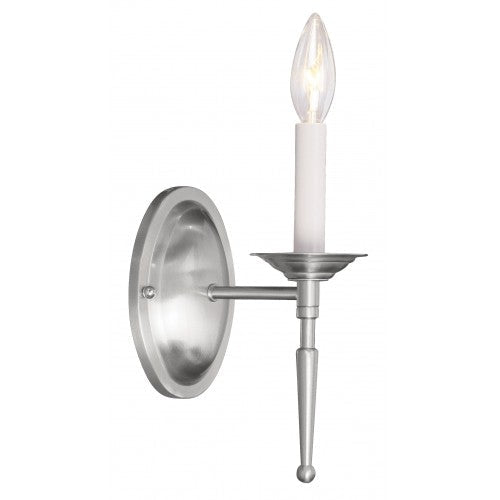 ##Antique Hardware## 1 Light Brushed Nickel Wall Sconce