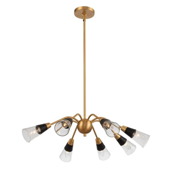 ##Antique Hardware## Ponti 8 Light Chandelier