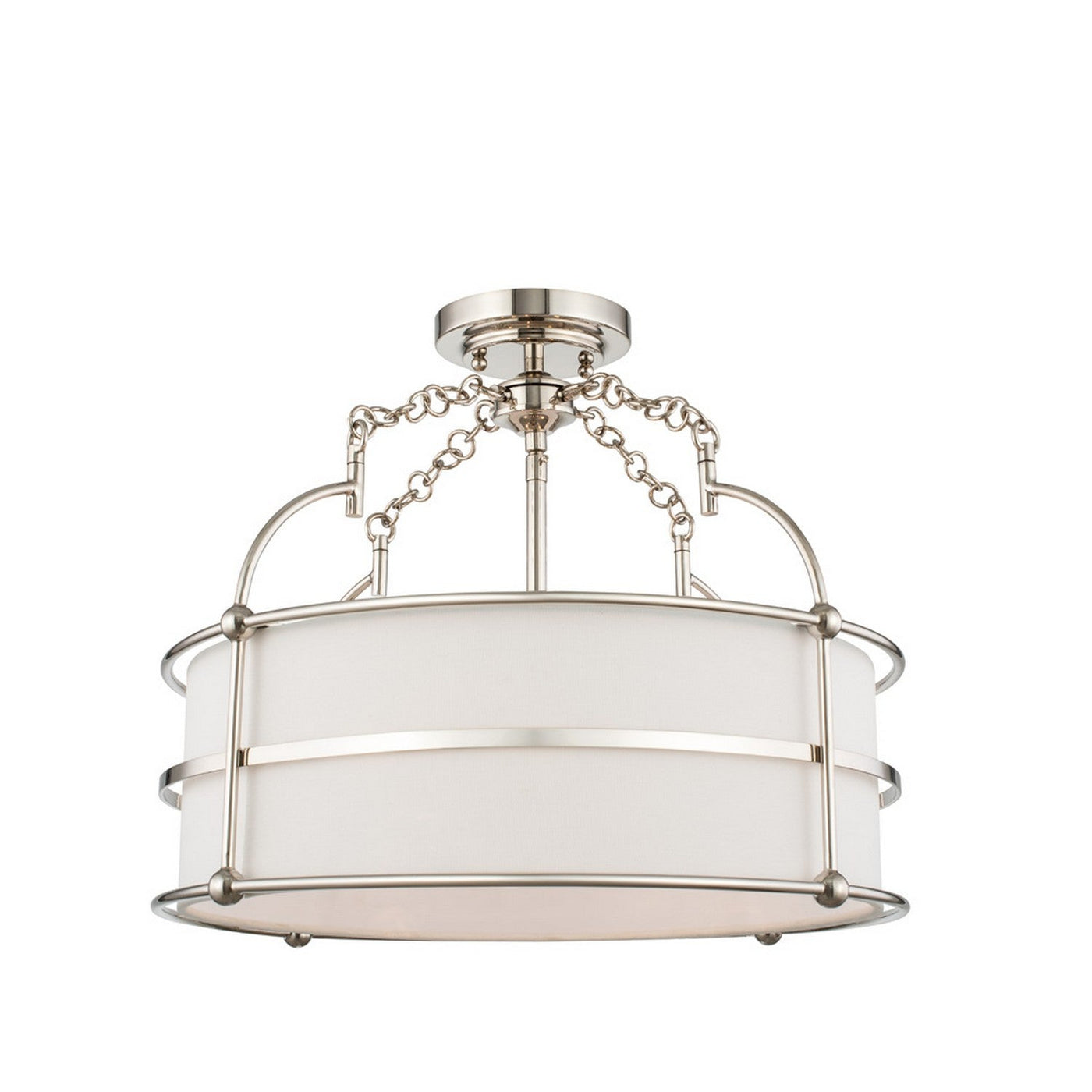 ##Antique Hardware## Carson 18 Inch Convertible Pendant / Semi Flush