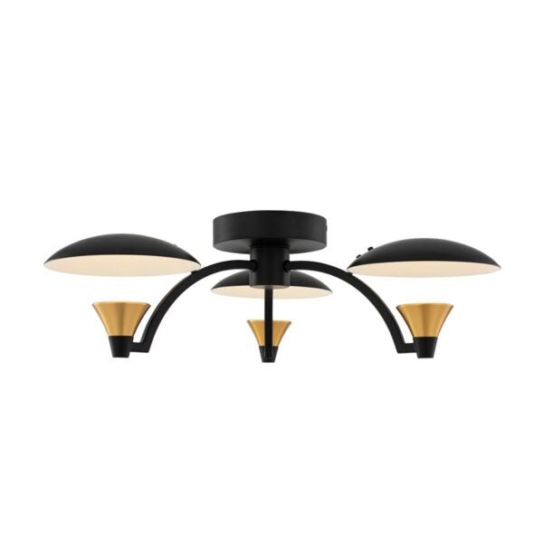 ##Antique Hardware## Redding 3 Light LED Semi Flush