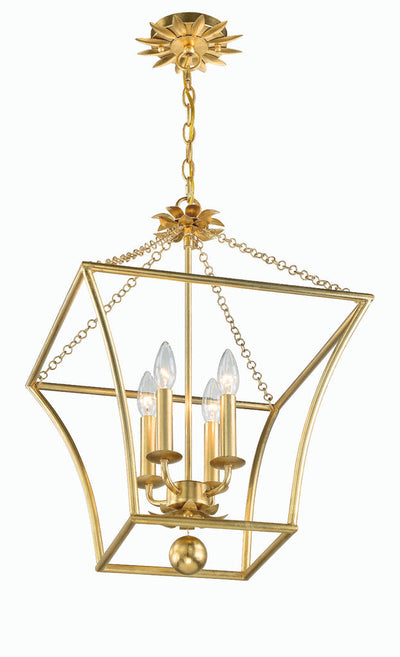 ##Antique Hardware## Broche 3 Light Antique Gold Mini Chandelier