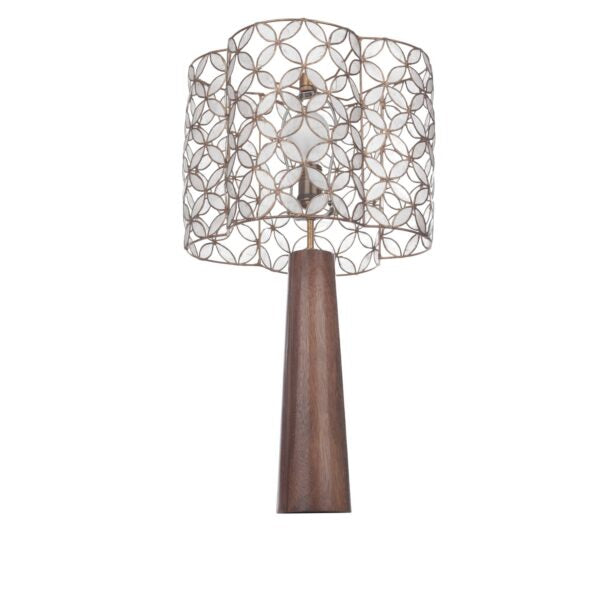 ##Antique Hardware## Maurelle 1 Light Table Lamp