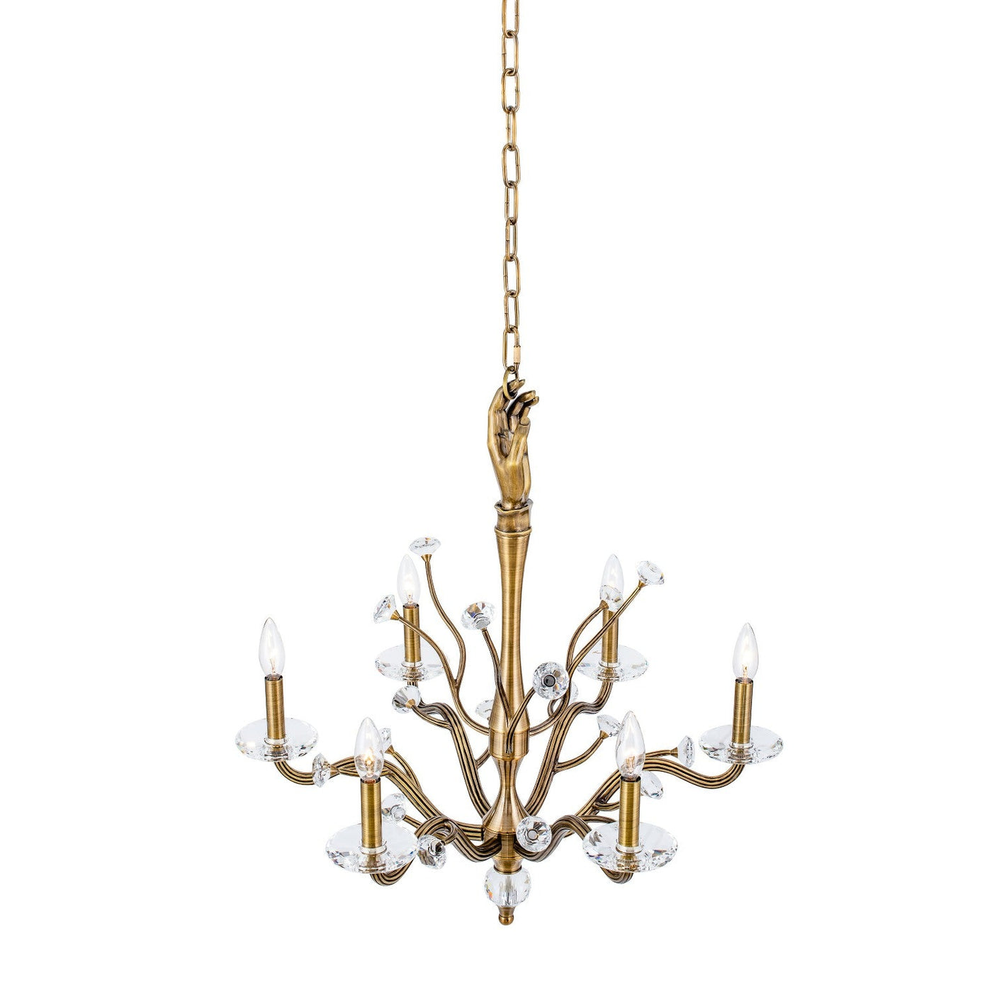 ##Antique Hardware## Venus 6 Light Chandelier