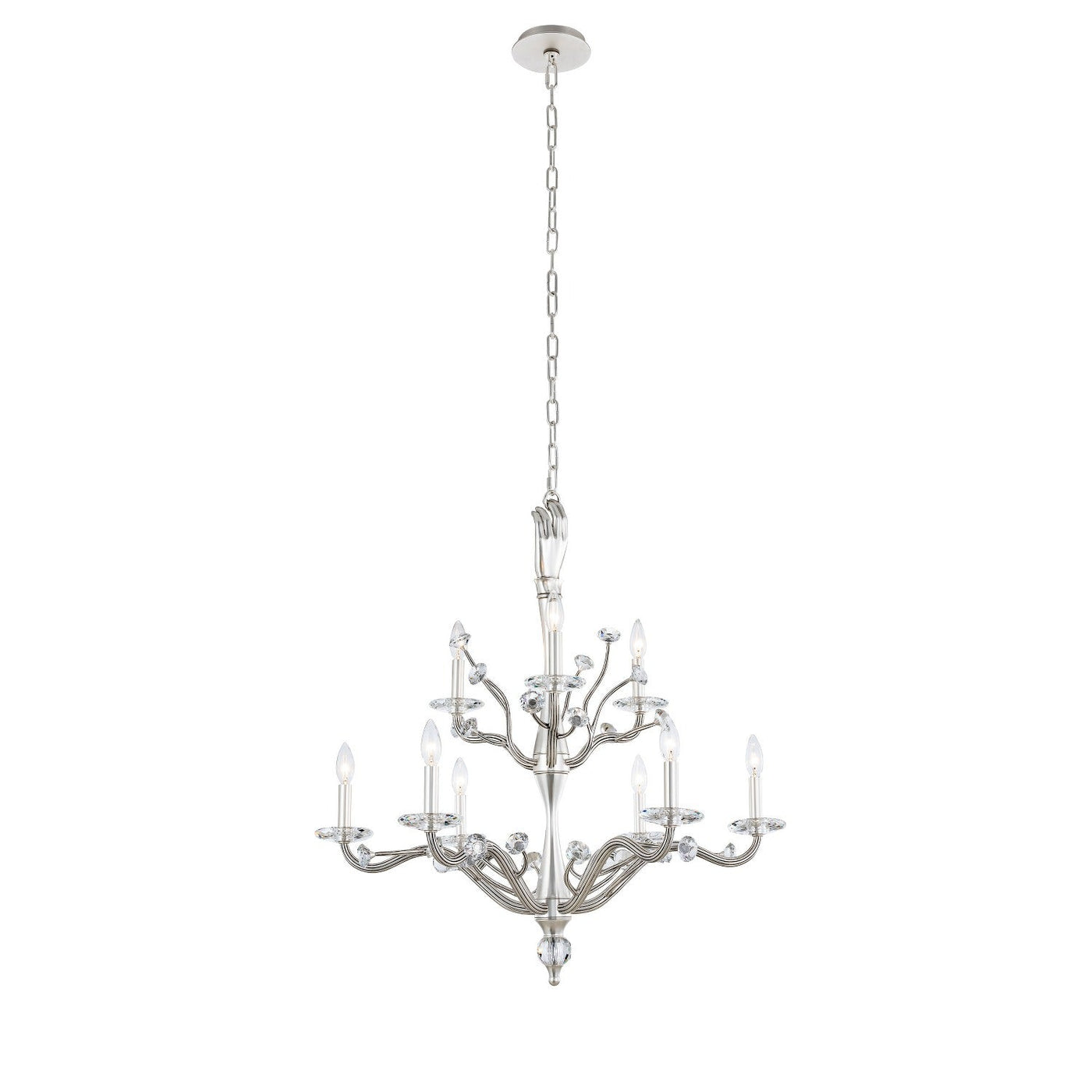 ##Antique Hardware## Venus 9 Light 2 Tier Chandelier