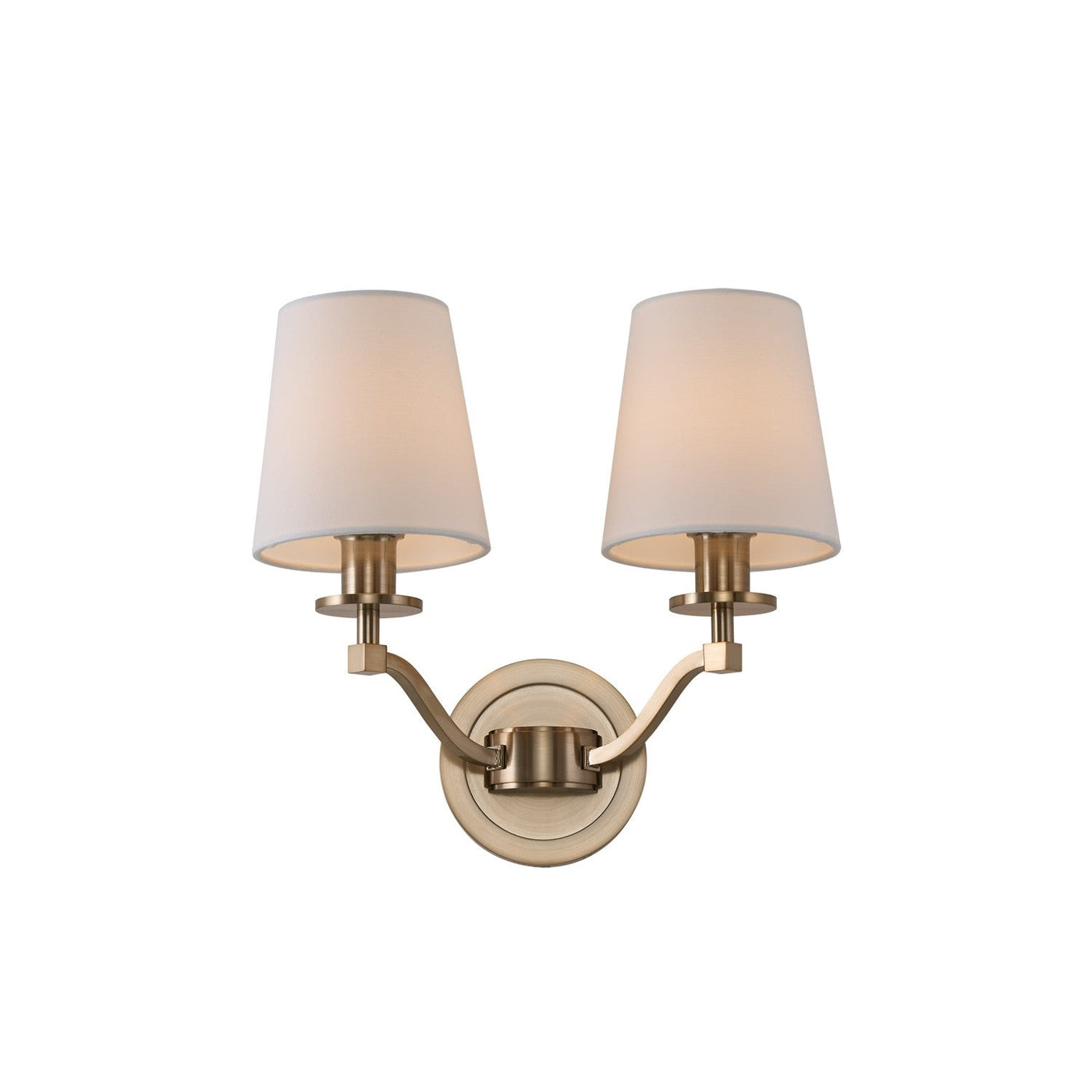 ##Antique Hardware## Curva 2 Lt Wall Sconce