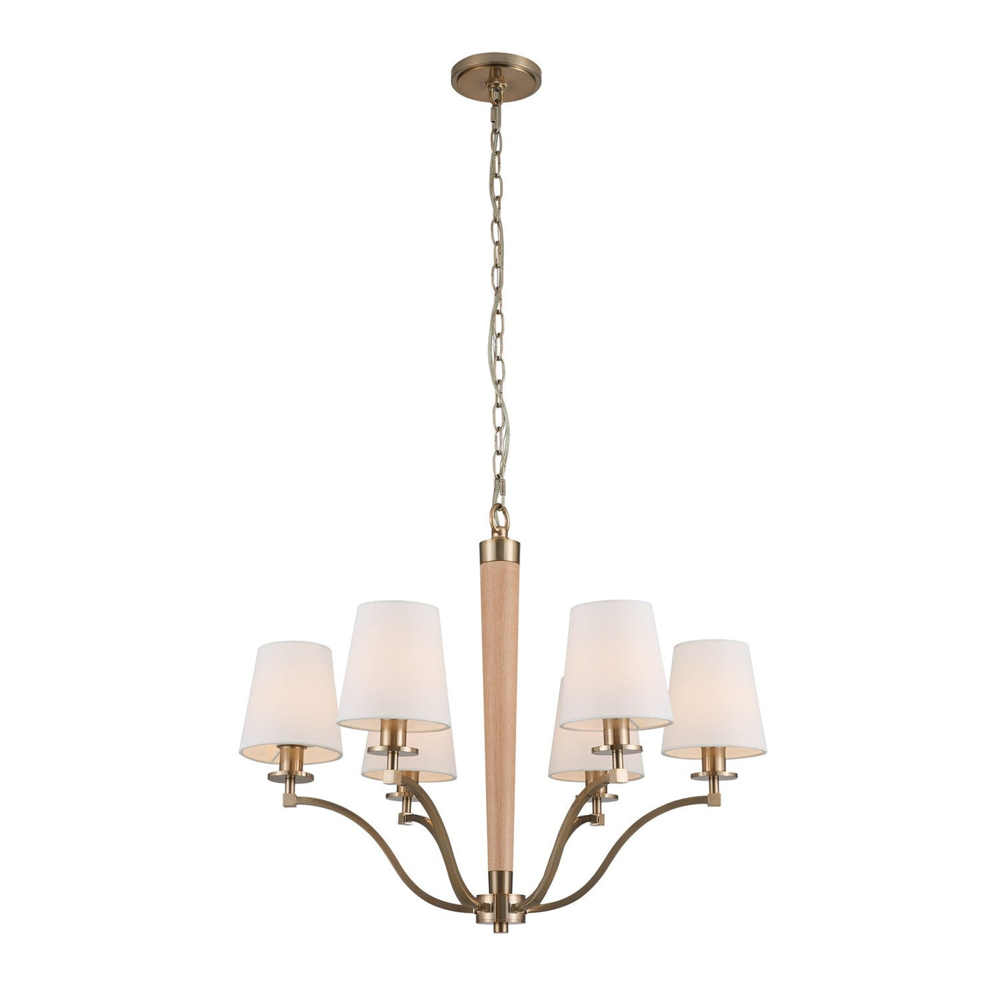 ##Antique Hardware## Curva 6 Lt Chandelier