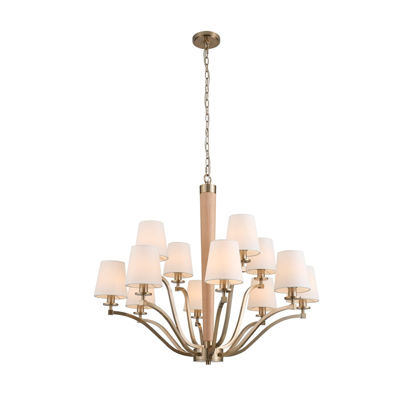 ##Antique Hardware## Curva 2 Tier Chandelier