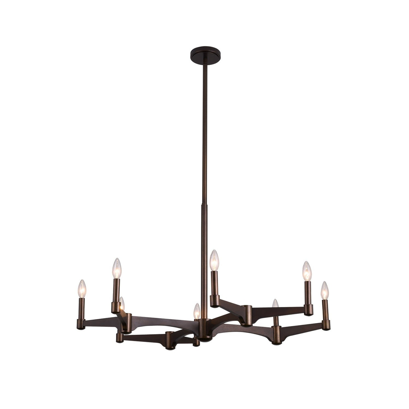 ##Antique Hardware## Tono 8 Light Chandelier