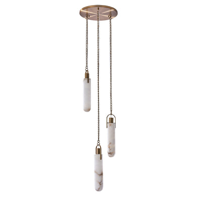 ##Antique Hardware## Flint 3 Light Full Canopy Pendant