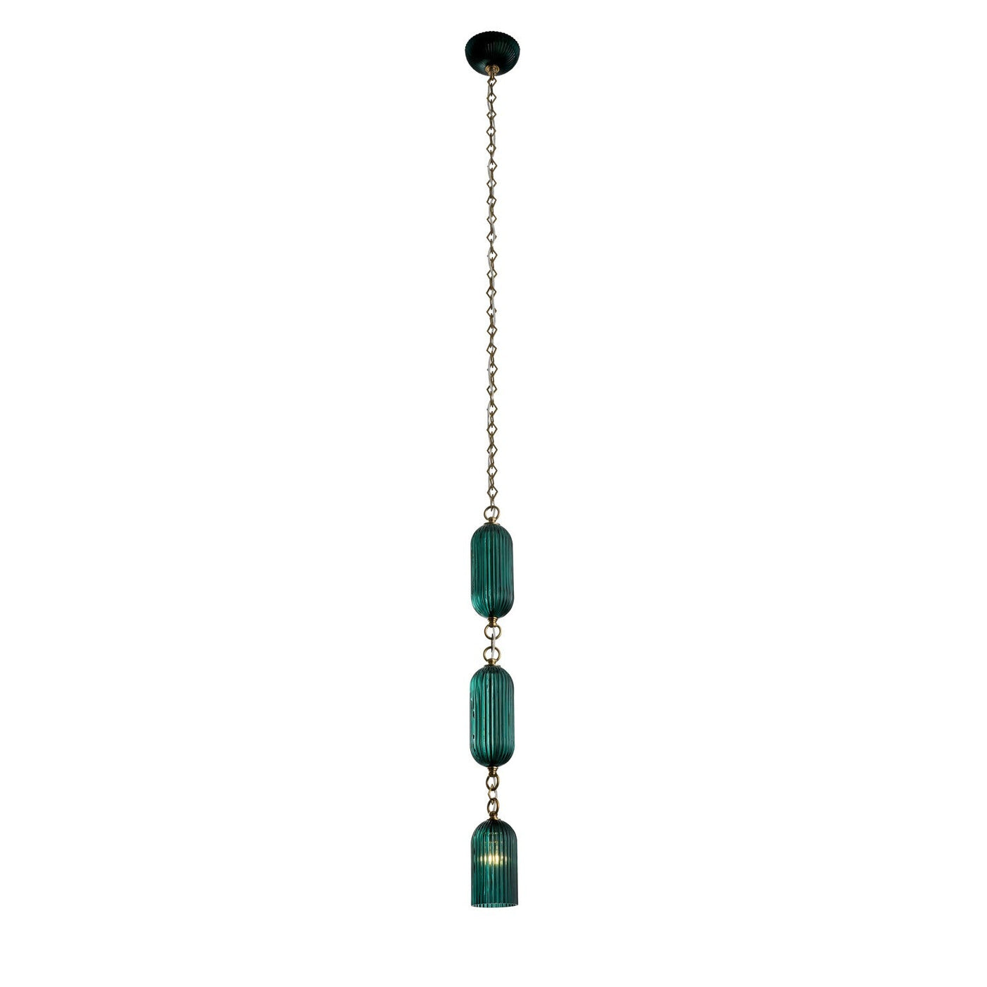 ##Antique Hardware## Verde Mini Pendant