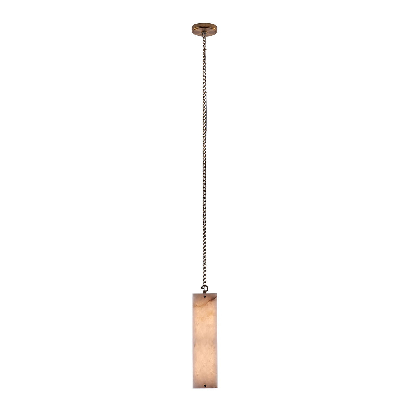 ##Antique Hardware## Vertical Single Drop LED Pendant