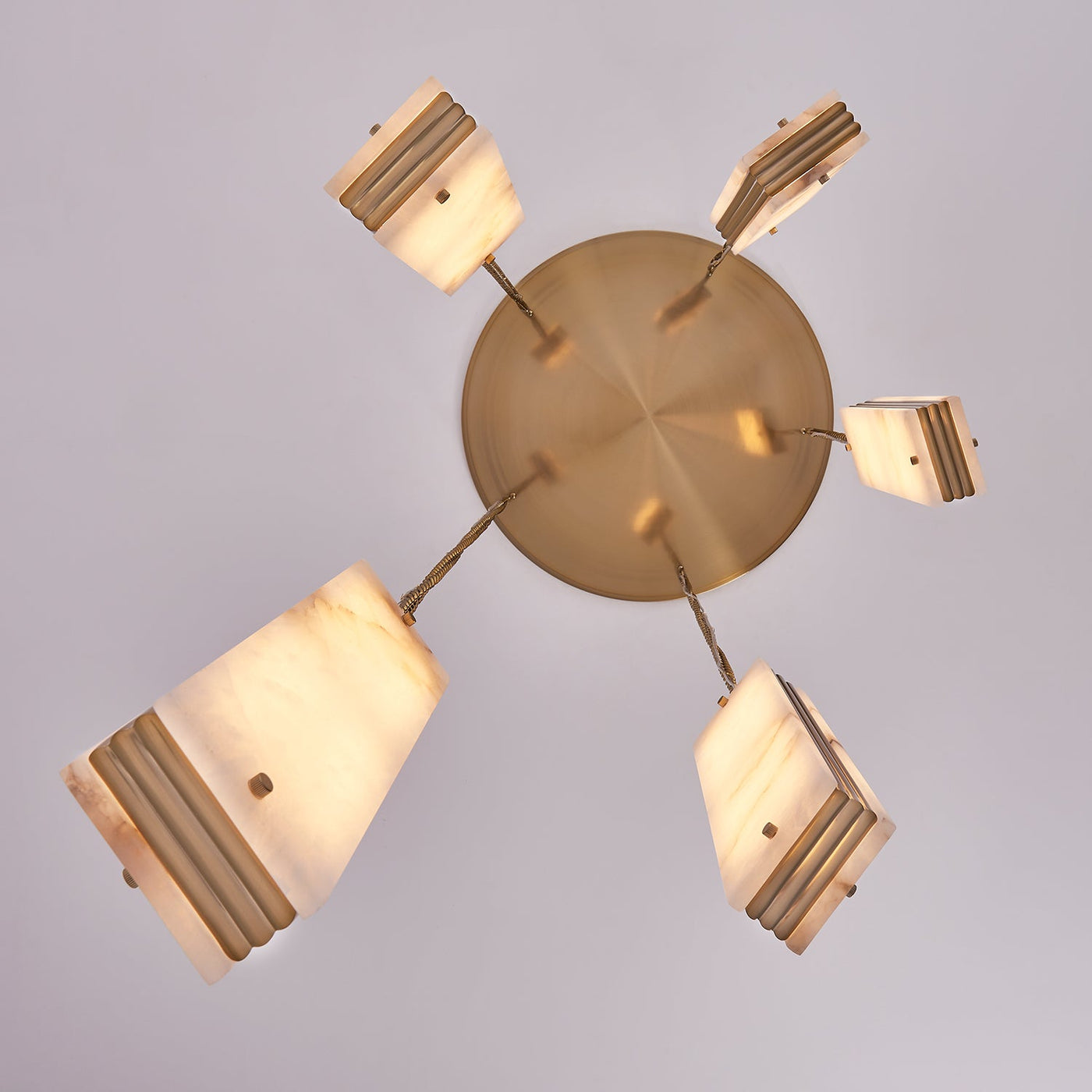 ##Antique Hardware## Vertical Five Drop LED Pendant