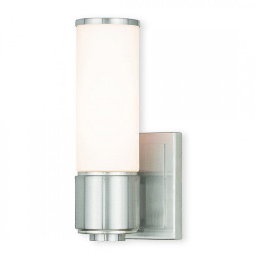 ##Antique Hardware## 1 Light Brushed Nickel Wall Sconce/ Bath Light