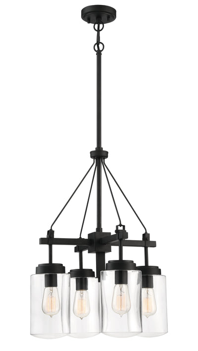 ##Antique Hardware## Crosspoint 4 Light Outdoor Chandelier Espresso