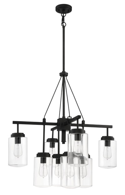 ##Antique Hardware## Crosspoint 8 Light Outdoor Chandelier Espresso