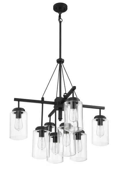 ##Antique Hardware## Crosspoint 8 Light Outdoor Chandelier Espresso