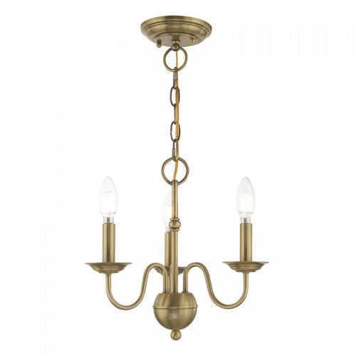 Antique Hardware 3 Light Antique Brass Chandelier Chandelier