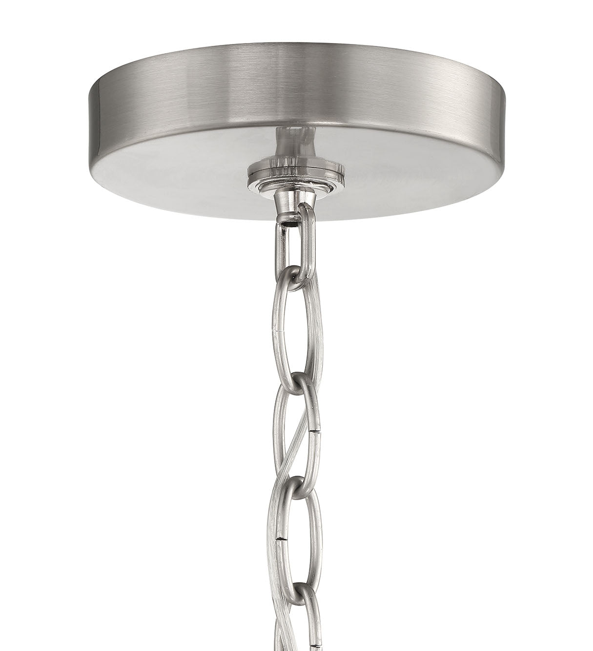 ##Antique Hardware## Collins 4 Light Chandelier in Brushed Polished Nickel