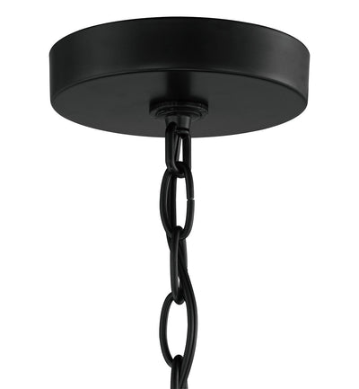 ##Antique Hardware## Collins 4 Light Chandelier in Flat Black