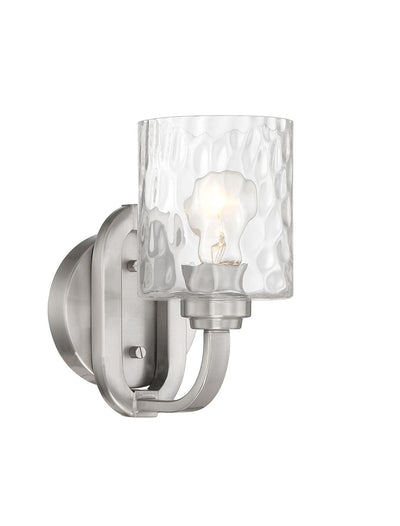 ##Antique Hardware## Collins 1 Light Wall Sconce in Brushed Polished Nickel