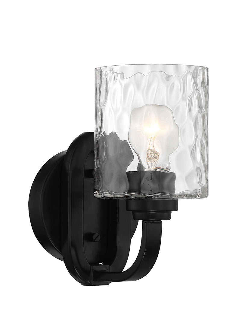 ##Antique Hardware## Collins 1 Light Wall Sconce in Flat Black