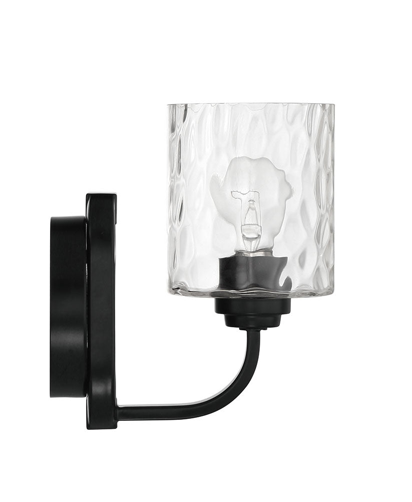 ##Antique Hardware## Collins 1 Light Wall Sconce in Flat Black