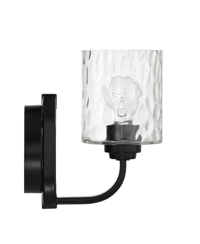 ##Antique Hardware## Collins 1 Light Wall Sconce in Flat Black