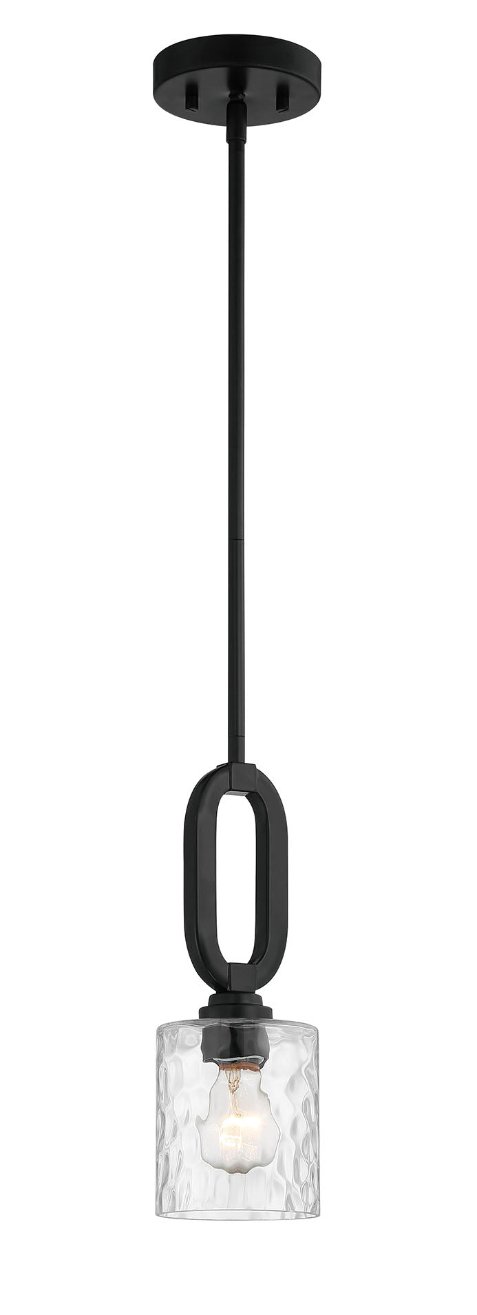 ##Antique Hardware## Collins 1 Light Mini Pendant in Flat Black