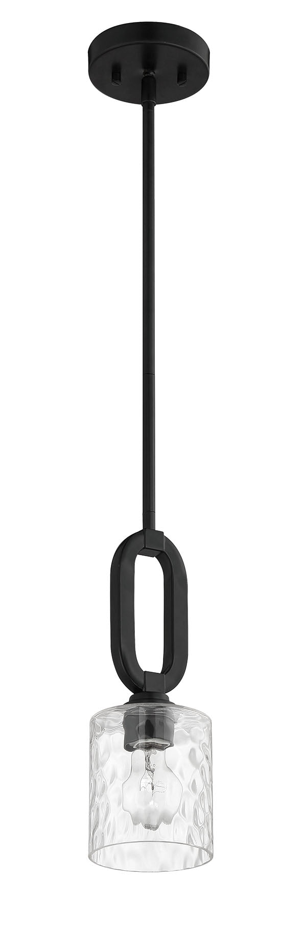 ##Antique Hardware## Collins 1 Light Mini Pendant in Flat Black