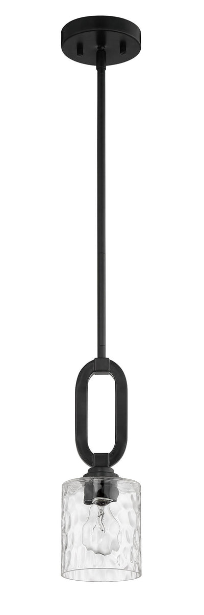 ##Antique Hardware## Collins 1 Light Mini Pendant in Flat Black