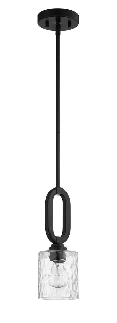 ##Antique Hardware## Collins 1 Light Mini Pendant in Flat Black